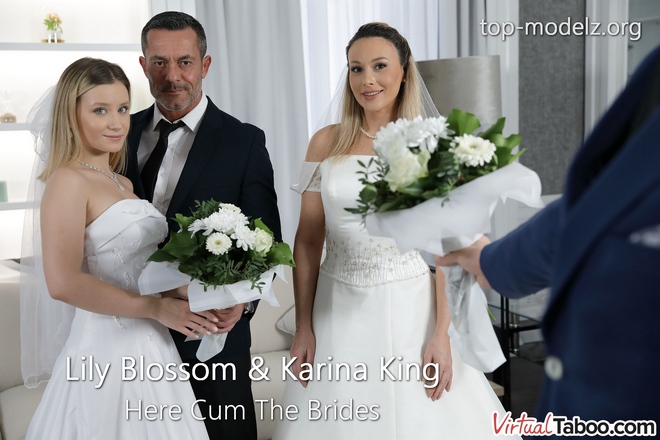 Lily Blossom and Karina King - Here Cum The Brides
