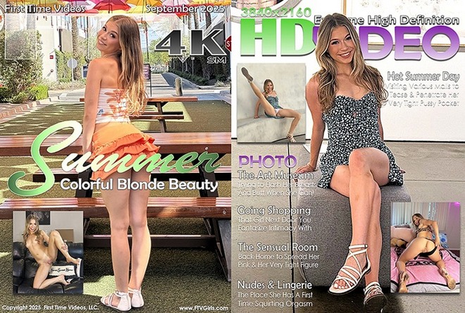 [FTVGirls] Summer - Colorful Blonde Beauty